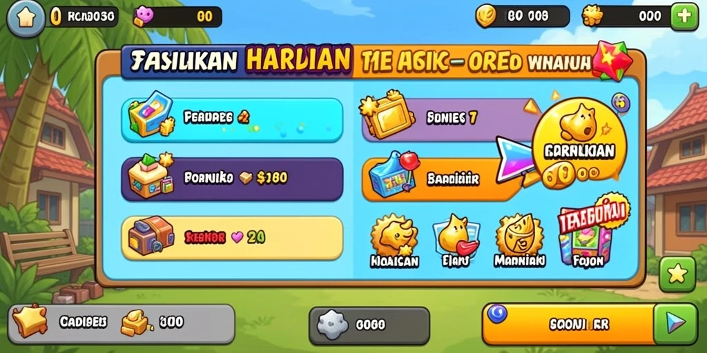 Tampilan awal aplikasi dengan tema menarik.
