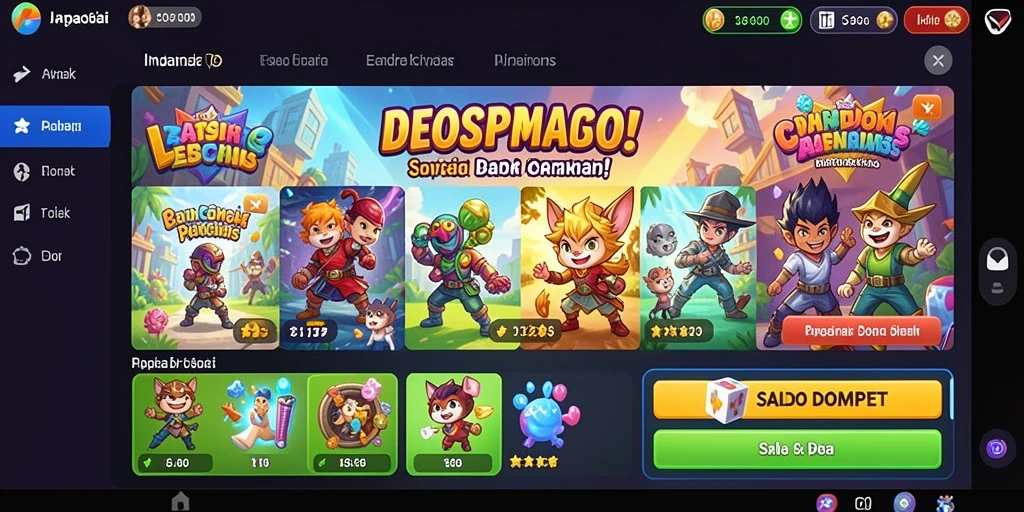 Tampilan permainan slot yang menarik.
