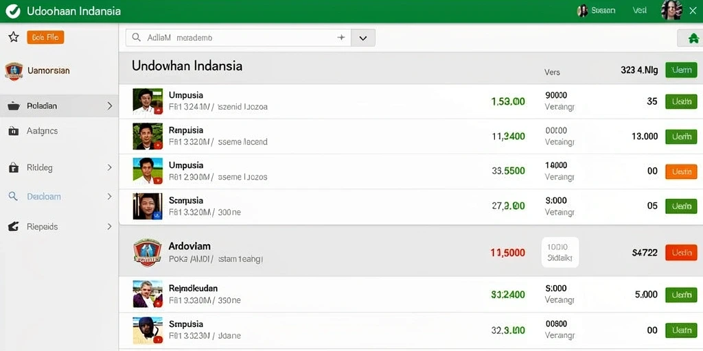 Tampilan antarmuka yang sederhana dan menarik.