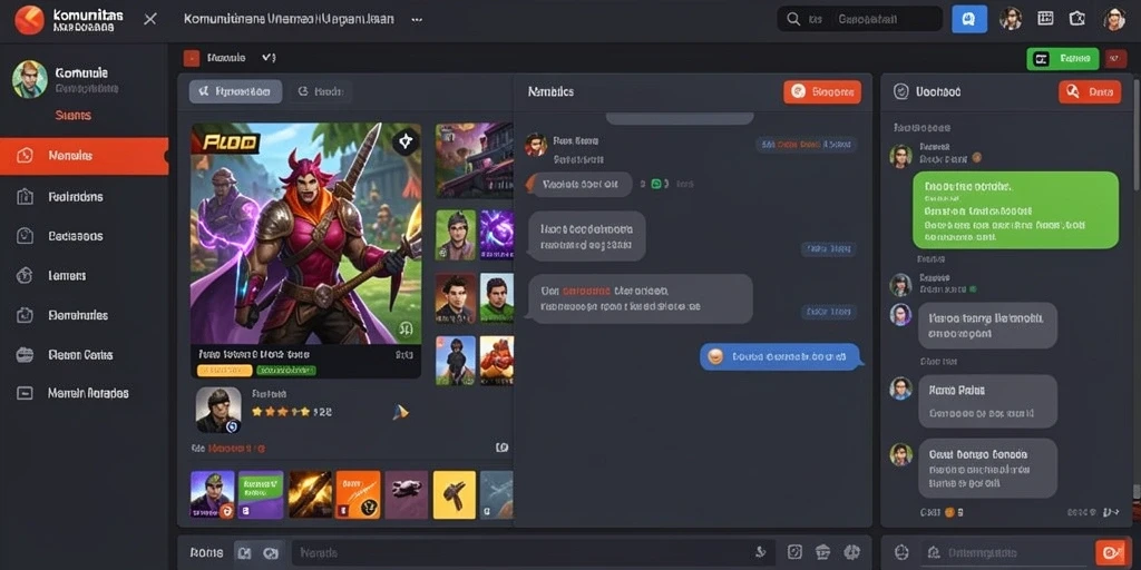 Screenshot menunjukkan tampilan menu utama yang menarik.