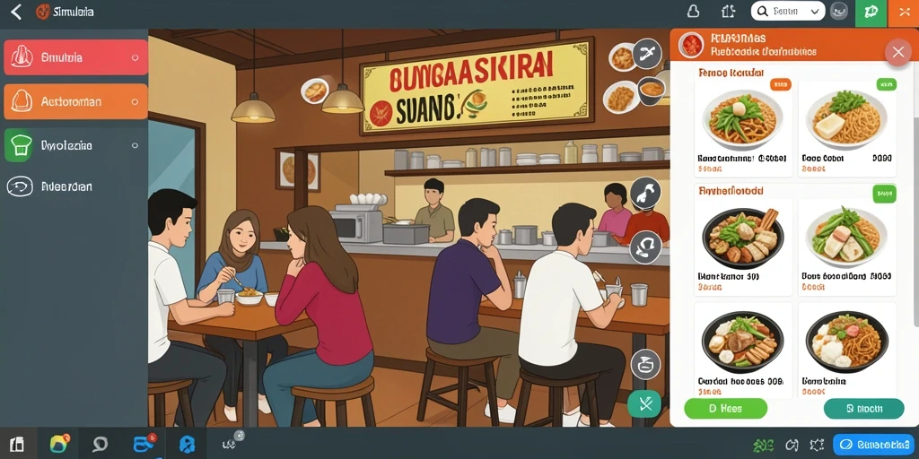 Tampilan antarmuka yang intuitif dan menarik.