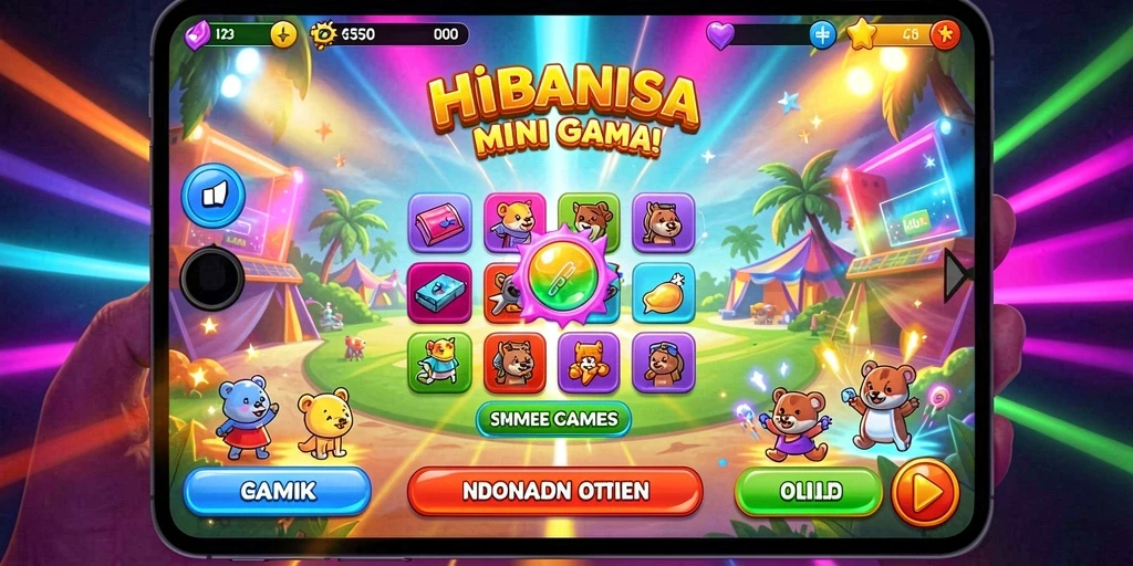 Tampilan menu utama yang menarik dan mudah diakses.